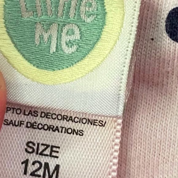 Little Me Baby Girl 12 Months Jacket Pea Coat Hooded Red Polka Dot Lined - Picture 3 of 3